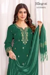 Aaysha By Banwery Malai Crape Embroidery Work Kurti With Bottom
